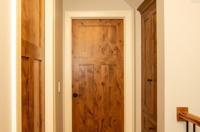 15-3-Panel knotty alder stained doors