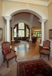 3-Arched foyer entry with round columns