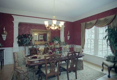 6-Formal dining room with buffet inset