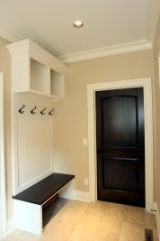 15-Rear hallway bench with storage areas above