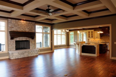 3-Wood coffered ceiling in Great room