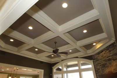 3-Great room wood coffered ceiling